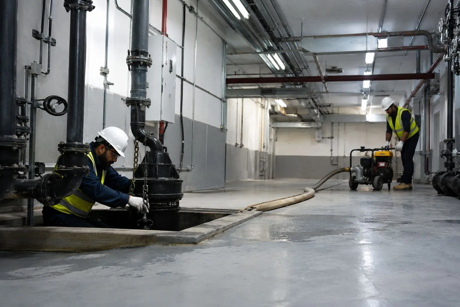 أعمال هندسية داخل منشأة